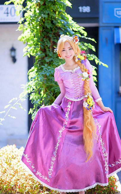 Tomia as Princess Rapunzel from Tangled. Credits: Tomia.