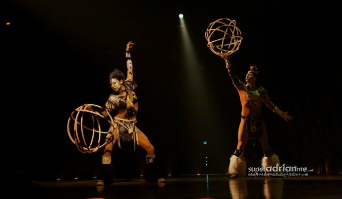 Cultural references to Native Americans at Cirque du Soleil's Totem in Singapore