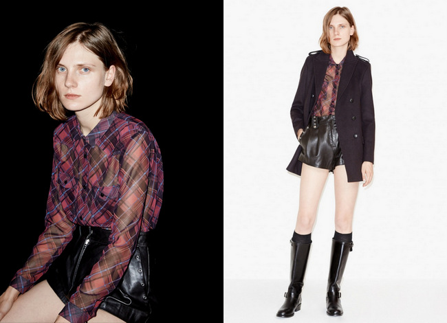 The Kooples checked boyfriend shirt,