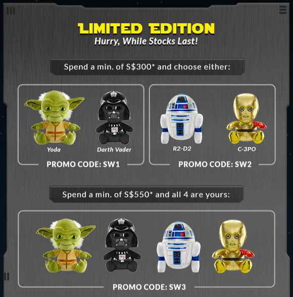 Limited Edition Star Wars Plush Toys - iShopChangi