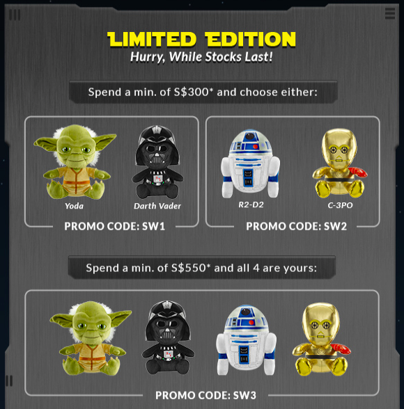 star wars plush set