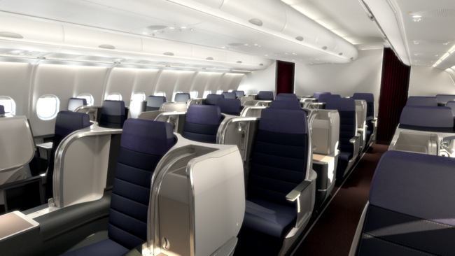 Malaysia Airlines A330 Business Class Cabin
