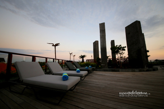 Tan at the roof top at Four Points by Sheraton Kuta Bali