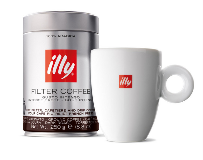 illy coffee served on board United flights and at United Clubs