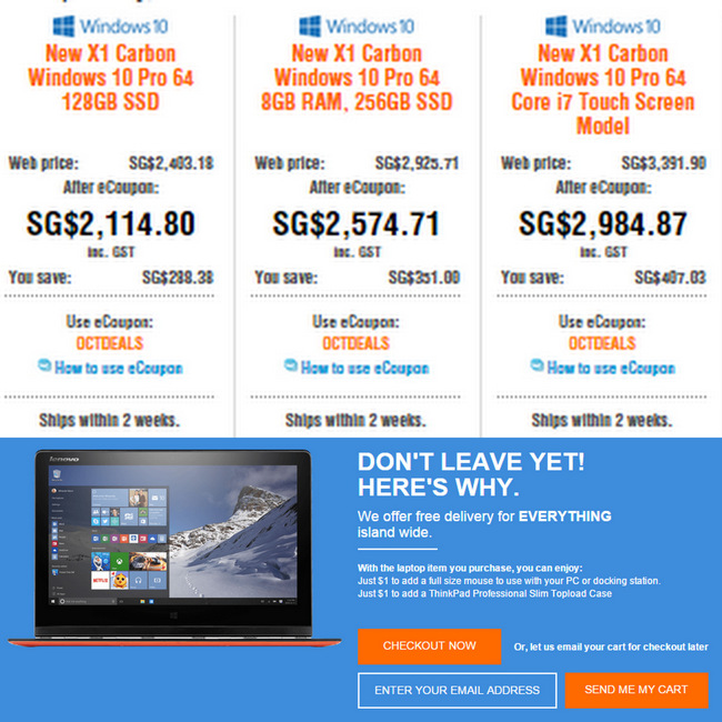 Lenovo Laptop Discounts for October 2015 and November 2015