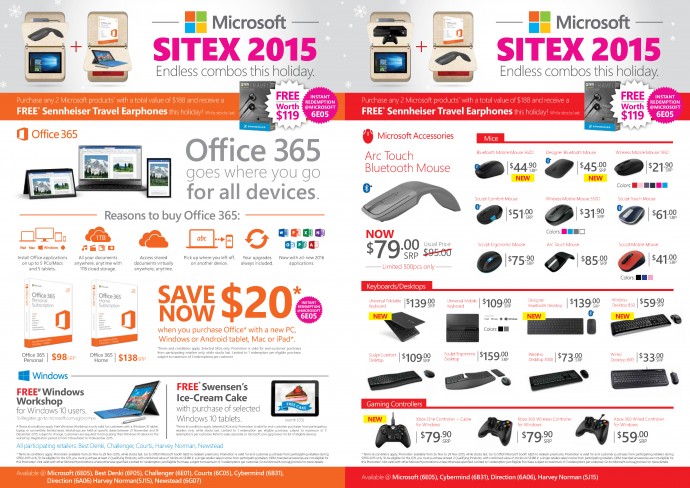 SITEX 2015: Microsoft Surface Pro 4, Xbox One Flyers