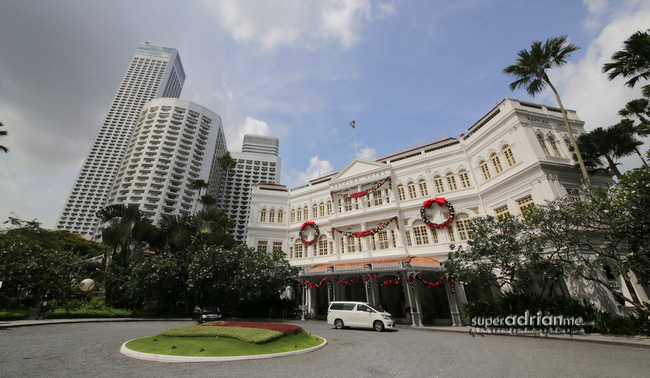 Fairmont, Swissotel and Raffles Hotel in Singapore.