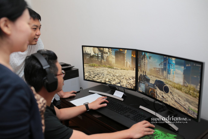 Gaming at the Samsung Apartment - Shangri-La Residences Singapore