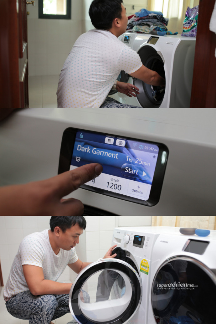 Wash and Dry with Samsung's front load washer and dryer