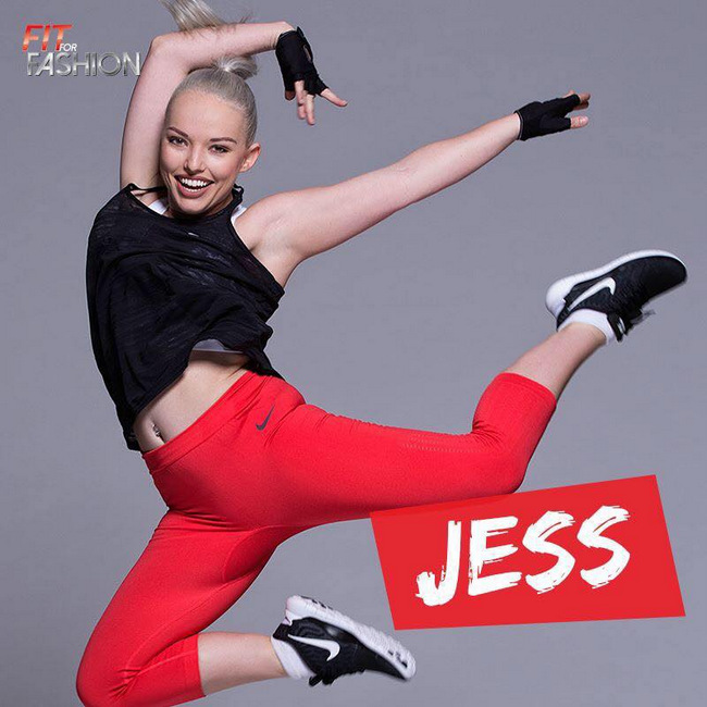 Australian-born Jess Punch, 26, is a energetic bubble of joy.