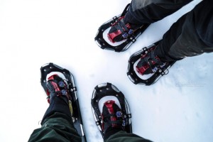 Snowshoes walking in Mount Buller