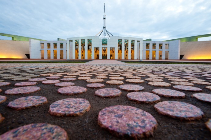 Parliament House in Canberra, Australia (Shutterstock Image)