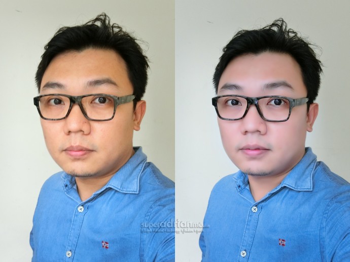 Casio TR70 sample makeup mode before after