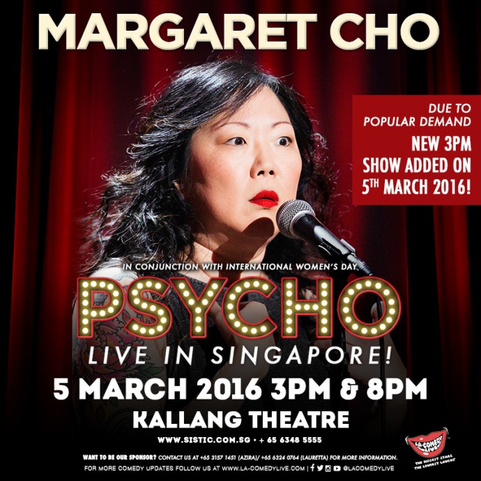 MARGARET CHO, The Psycho Tour Live In Singapore 2ND SHOW ADDED