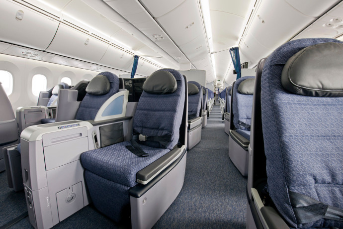 United 787 Dreamliner BusinessFirst seats