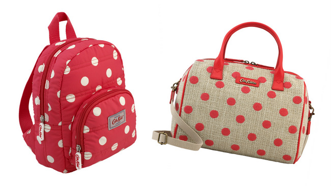 Cath Kidston Large Trimmed Tote (S$119) and Kids Mini Rucksack (S$49).