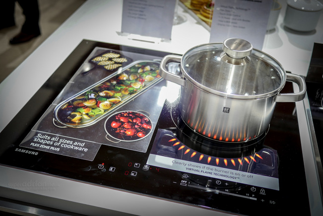 Samsung Induction Hob with Virtual Flame Technology