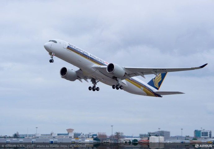 Singapore Airlines First A350-XWB Test Flight