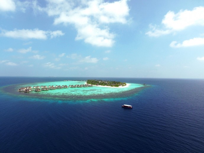The private island resort is enveloped by stunning nature and surrounded by a pristine house reef. (Amari photo)