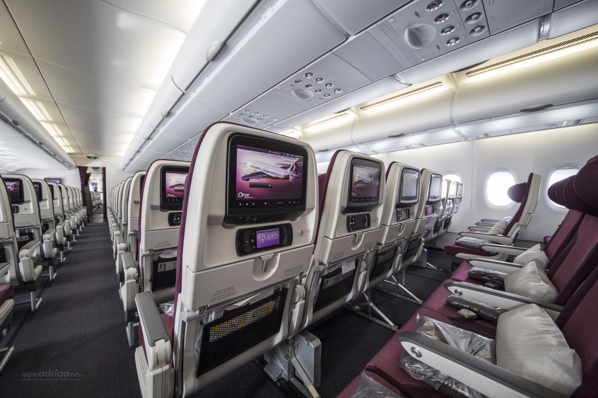Qatar Airways A380 Economy Class Seats