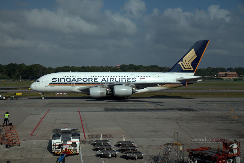 Aviation - Singapore Airlines A380 at Changi Airport