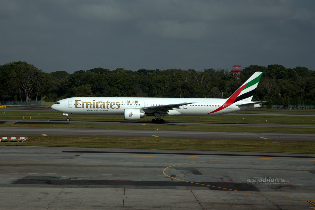 Aviation - Emirates B777-300ER at Changi Airport