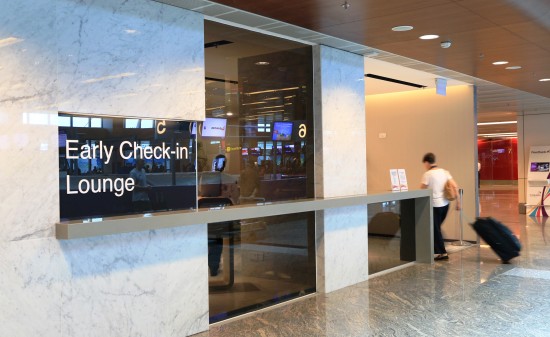 Early Check In Lounge at Changi Airport Terminal 1