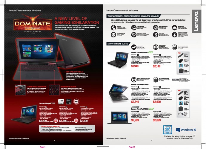 Lenovo IT Show 2016 flyer Laptop mobile phone yoga