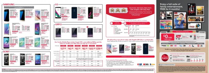 Singtel IT Show 2016 flyer broadband mobile tv