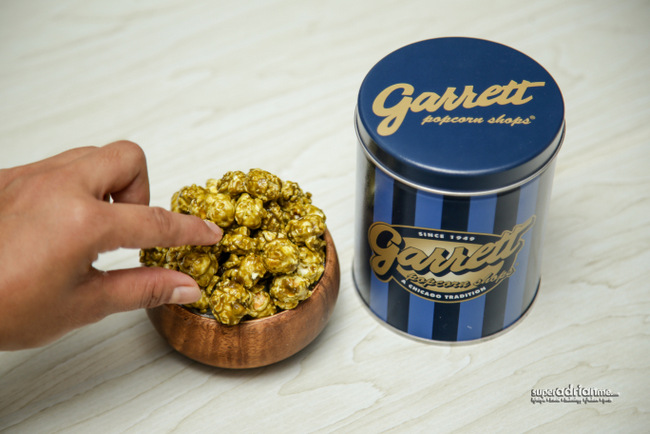 Matcha CaramelCrisp, Garrett Popcorn's new limited edition flavour.