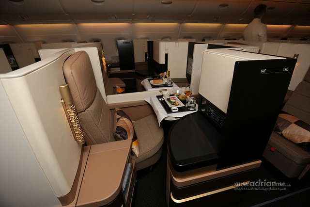 Etihad Airways Business Class Studio on board A380