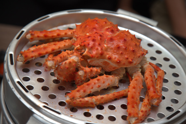 Vienna King Crab served at Captain K Seafood Tower