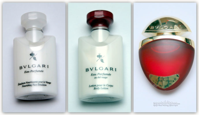 Bvlgari Products in Emirates First Class Amenity Kit
