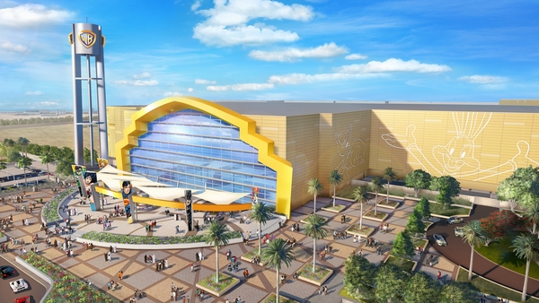 Artist Impression of Warner Bros World in Abu Dhabi