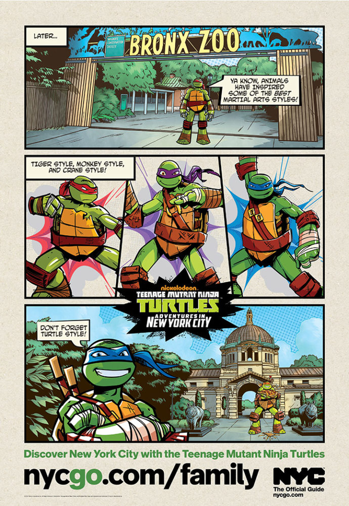 NYC Enlists Teenage Mutant Ninja Turtles as Official NYC Family Ambassadors