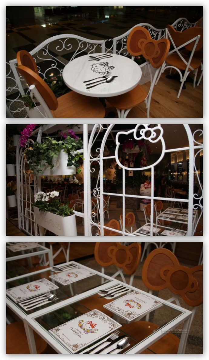 Hello Kitty Orchid Garden Café table setting