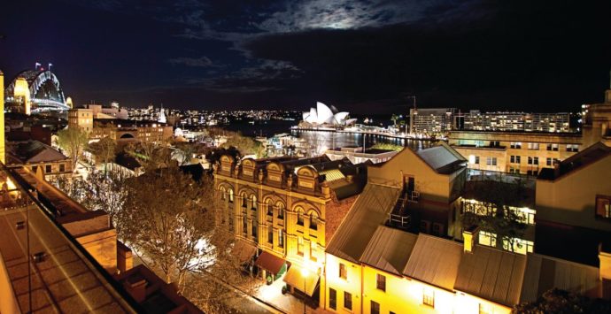 Rendezvous Hotel at The Rocks, Sydney city view. (Rendezvous Sydney photo)