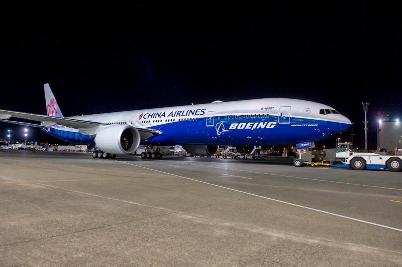 China Airlines - Boeing cobranded 777-300ER aircraft (Boeing photo)