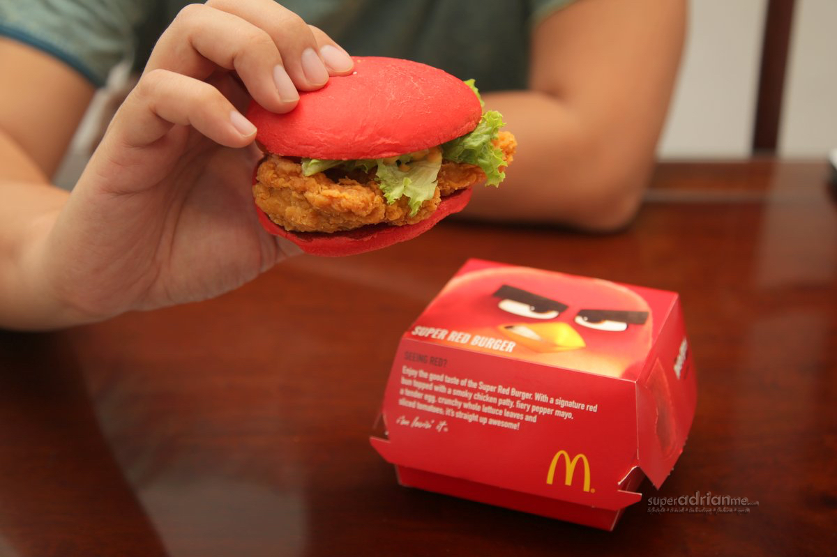 McDonald's Singapore Angry Birds Super Red Burger