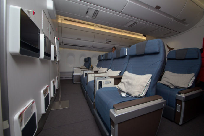 Premium Economy Cabin in Cathay Pacific's Airbus A350 