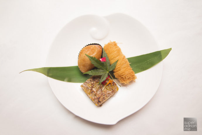 Shang Palace - Prawn Roll, Taro and Pumpking Cake, Glutinous Dumpling