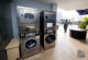Washer and Dryer is located on the same level as the pool and fitness centre.