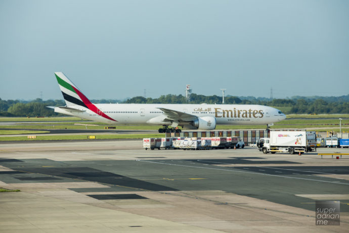 Emirates A6-ENR B777-300ER in Manchester Airport