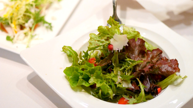 Mesclun Salad with Pomegranate and Pecorino Romano, part of S$20 Bar Set Lunch at Caffe B.