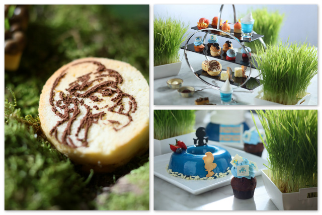 Smurf Themed Desserts at Marco Polo Group of Hotels in Hong Kong