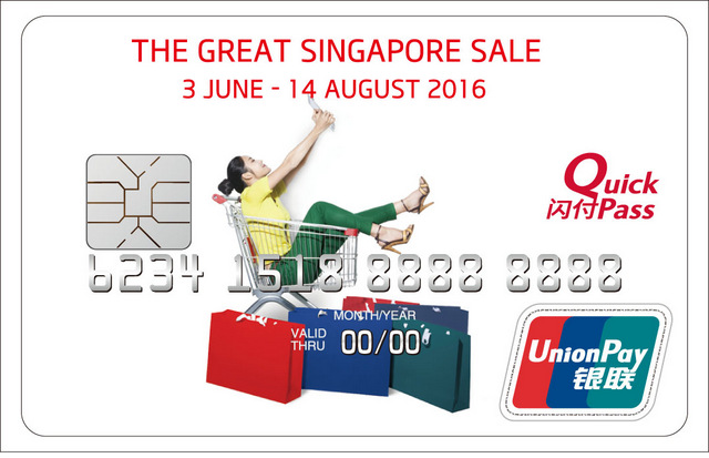 UnionPay Great Singapore Sale 2016 Card Face
