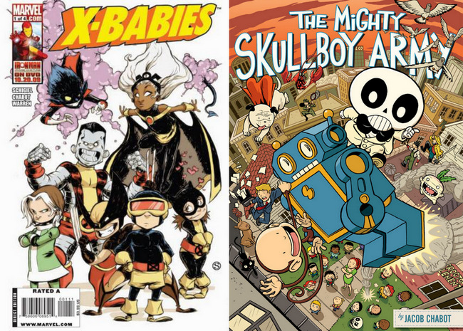 X-Babies and The Mighty Skullboy Army by Jacob Chabot. (Credits: Jacob Chabot)