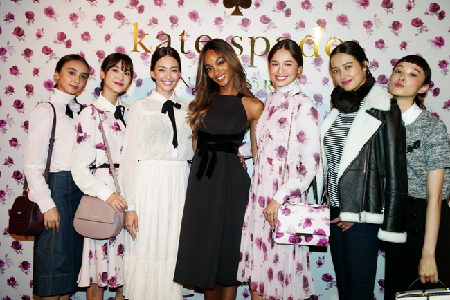 Kate Spade celebrates F/W'16 with a roaring party in Japan. Along with campaign model, Jourdan Dunn, the party was attended by Nicole Ishida, Emiri, Rina, Kelly, Arisa Urahama and Yuka Mannami.