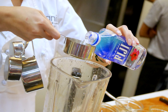 Chef Jo Ann Ng of Vanilla Bar & Cafe enjoys using FIJI Water in her cooking for its pure, rich taste.