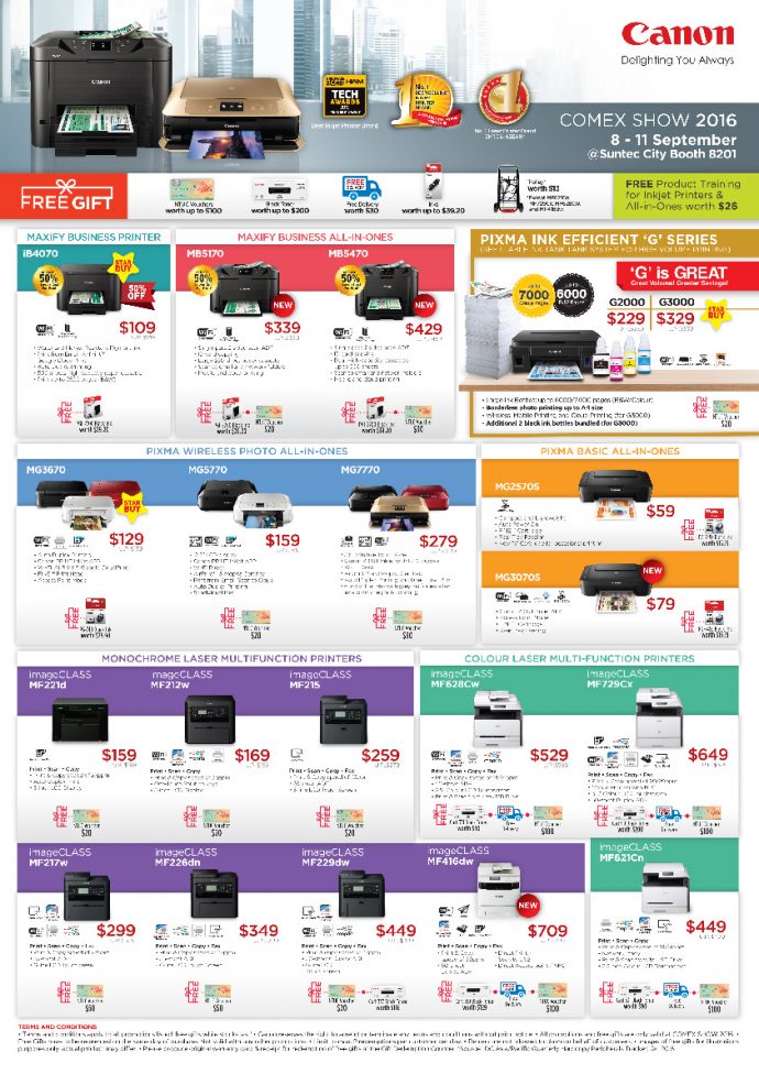 Canon COMEX 2016 Printer cartridge Flyers Offer Best Deal